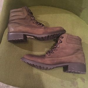 Steve Madden Gantra Sz 9 Leather Hiking Boots